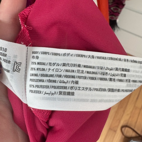 Abercrombie & Fitch Pink Emerson Smocked Puff Sleeve Maxi Dress Tall NWOT - Picture 7 of 8